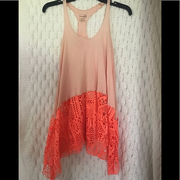 Free People Tops - 💕🔥Free people !! Bright racer back tunic tank !!